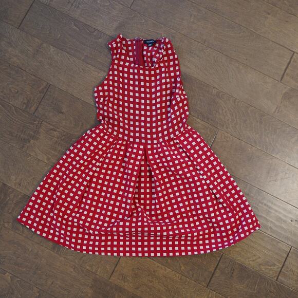 Max Co. Knee-Length Sleeveless Dress Red Plaid Dress Size 2 - Picture 1 of 9